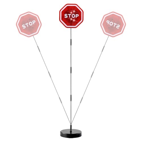 Zpana LED Car Light Parking Stop Sign Vehicle Garage Flashing Warning Stop Sign Automotive Parking Sensor Assistant Flashing Indicator Accessories Universal for SUV Sedan Truck