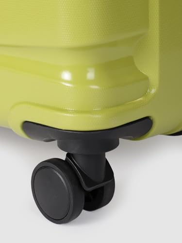 Image of TEAKWOOD Leathers 65 CM 8 Wheels Trolley Bag, Hard Cabin Trolley Small, 65 CM Trolley Bag for Travel, Lock System 360 Degree 8 Rotating Wheel (65 CM, Lime Green)