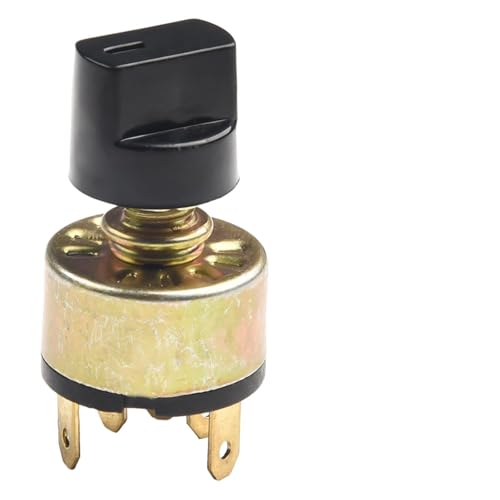 Interruptor de aire acondicionado de coche, 4 posiciones, selector de 3 vías, interruptor giratorio para regulador de velocidad de ventilador automático, 10 A, 24 Vdc/6 A, 120 VCA, construcción de