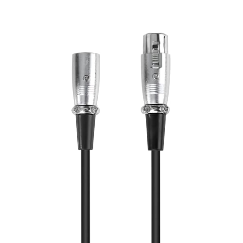 Cabo Xlr Balanceado 5m Para Microfone Mono E Estéreo - Preto