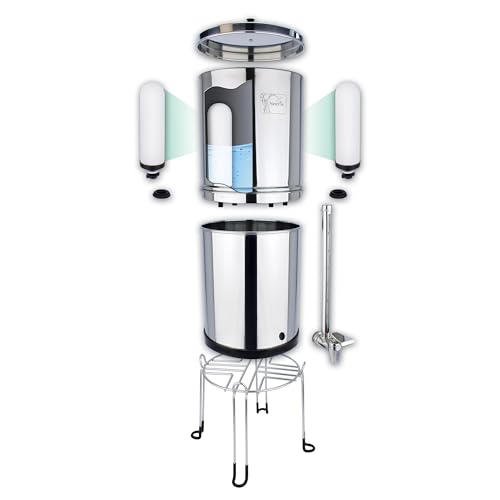 Filtre à eau à gravité NEWTON Premium 12L avec 2 bougies filtrantes
