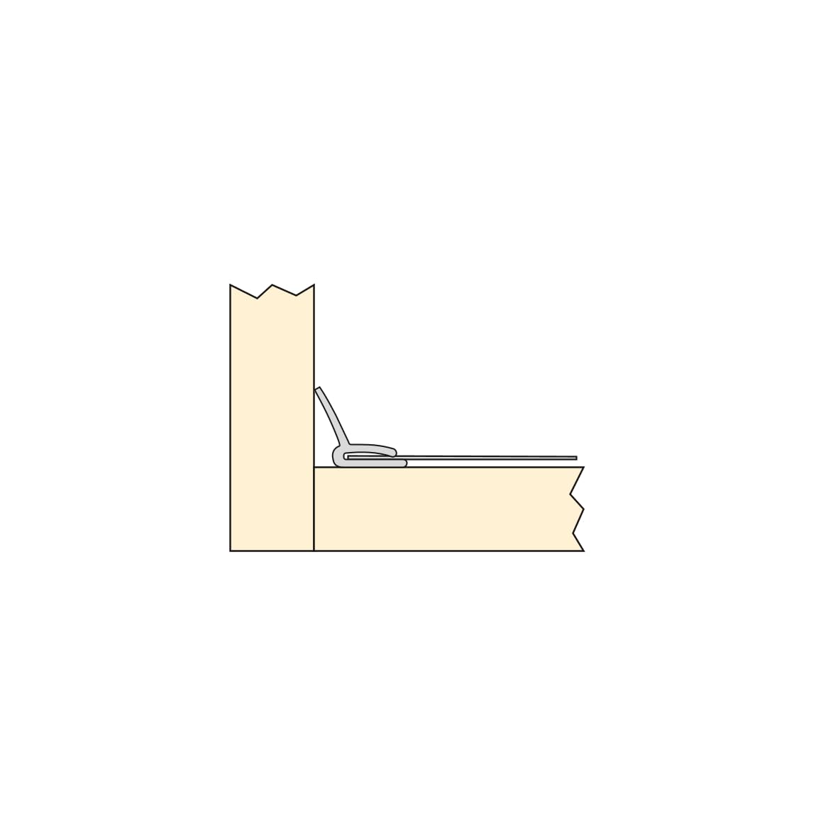 Fondo sotto lavello cucina, pannello proteggi fondo per mobile base, protezione anti-umidità in alluminio e tecnoplastica (pannello da 16 mm, modulo 600 mm, 568x580 mm)