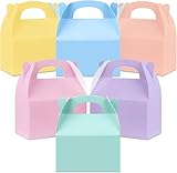 Azttior 24 Cajas de Regalo Cartón con Asa, Cajas Regalo Plegables Pequeñas,...