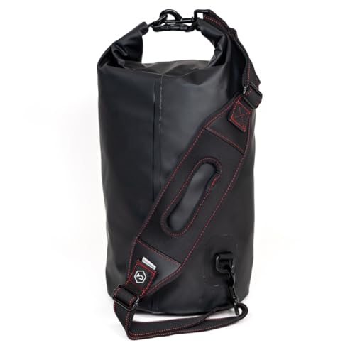 Mission Darkness Dry Shield Faraday Tote 15L // Waterproof Dry Bag for Electronic Device Security & Transport // Signal Blocking, Anti-Tracking, EMP Shield, Data Privacy for Phones, Tablets, Laptops