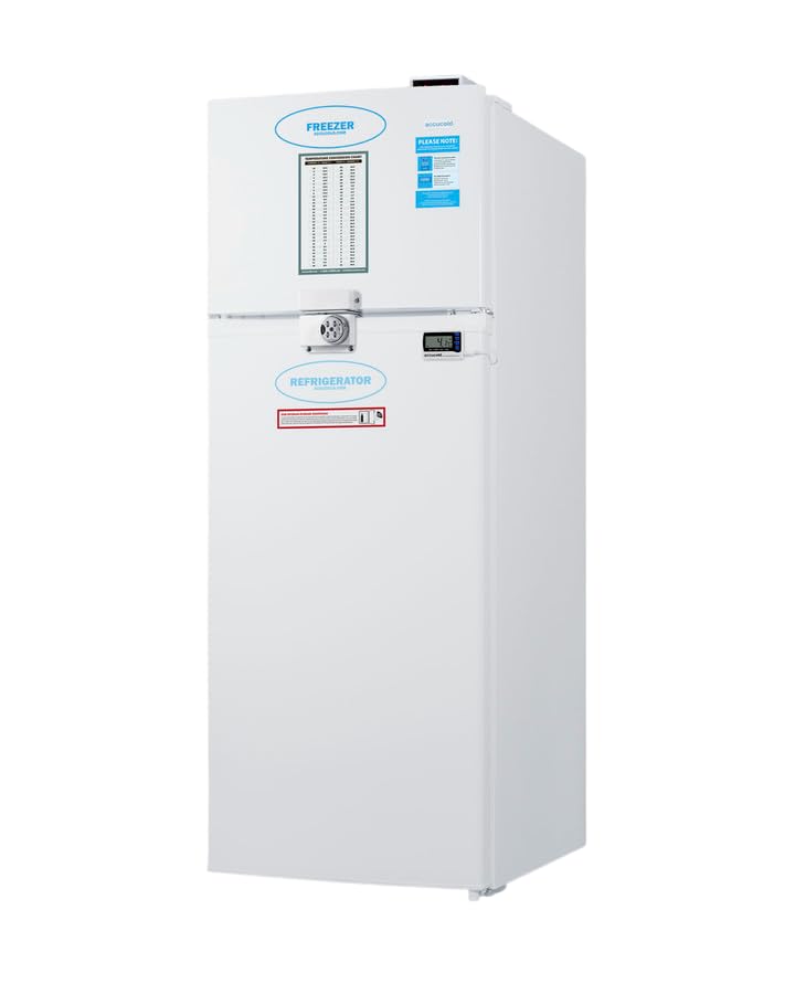 Accucold 22" Refrigerator - Freezer, 7.1 Cu.Ft. Capacity, Nist Calibrated External Temperature Readout, White - Agp96rflcallhd (Left Handed Door Swing) on Fridge.com - View 4