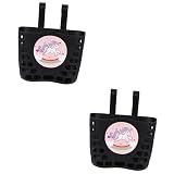 GAFOKI 2 Pcs Avant Scooter Enfants Fille Guidon Partie Récipient Pratique avec Autocollant Dessin Animé Vélo Autocollants Vélo pour Filles Enfant Accessoires Licorne Garçon Panier