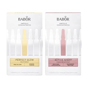BABOR Perfect Glow & Active Night Ampoule Concentrate Bundle
