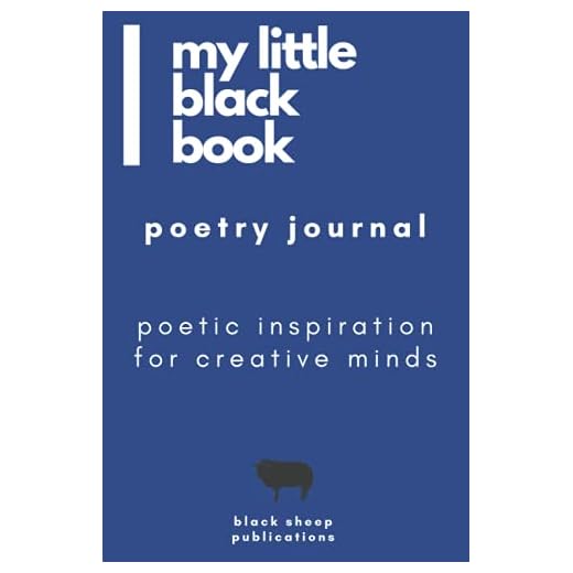 my little black book poetry journal deep blue