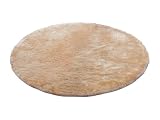 Vente-unique - Wohnzimmerteppich Dolce -L 200cm x B 200cm x H 4cm- Polyester - beige