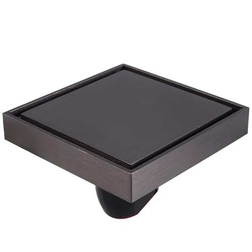 Buhdjfnke Desagüe de baño para suelo de inmersión para el baño, cubierta de desagüe para bañera con azulejos incrustados, desodorante