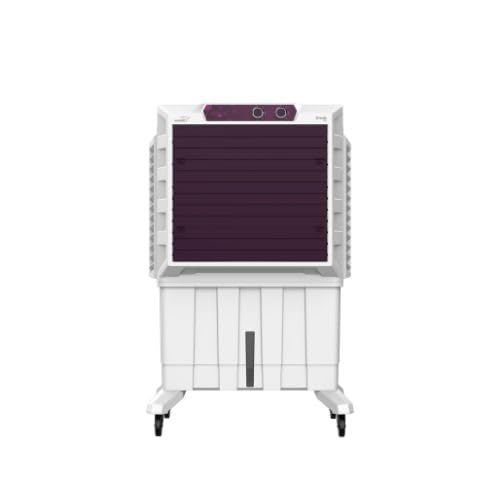 Image of V-Guard Zivardo 100 Air Cooler for Home | 100 Litre | Two Years Manufacturer's Warranty on Motor & Pump | White & Purple Burry