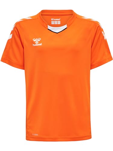 hummel Core XK Poly Trikot Kids Weiß orange, 12 (152) Kinder