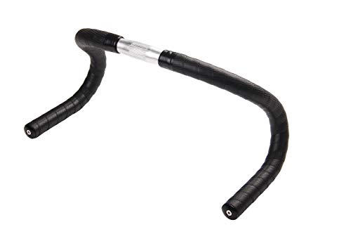 Kingou Bike Handlebar Tape Pu Anti-Skid Bicycle Bar Tapes With Adhesives, End Plugs And Finishing Tapes - Black #TOP3
