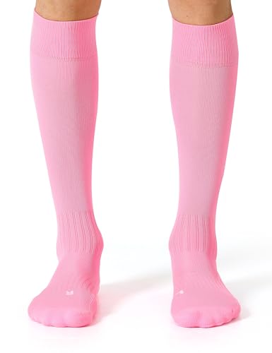 Image of CS CELERSPORT 2 /3 Pack Soccer Softball Baseball Socks for Youth Kids Adult Multi-Sport Compression Knee High Socks