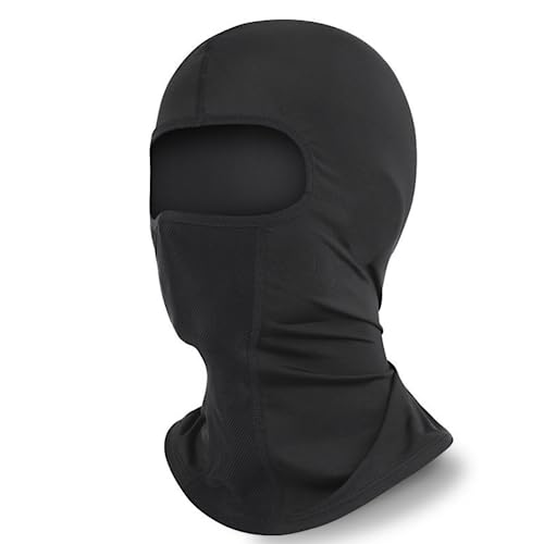 YSJJZRL Summer Cool Cycling Cap Breathable Hat Anti-UV Ice Silk Face mask (Long - No Holes)