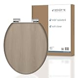 SCHÜTTE Wc-bril Modern met softclosemechanisme van hout | toiletbril met wc-deksel | houten kern toiletdeksel met motief (maximale belasting van de wc-bril 175 kg) | hout