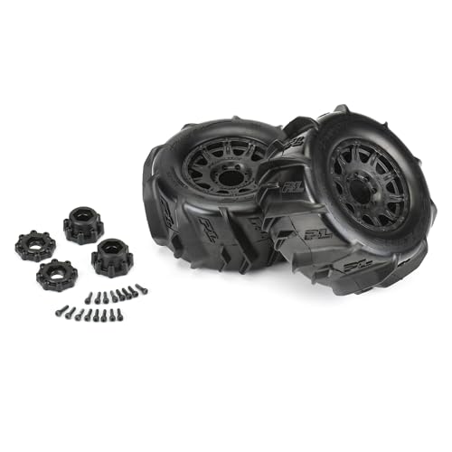 Pro-Line Racing Dumont 3.8 Paddle MTD on Raid Blk 17mm F/R PRO1019210 RC Tire