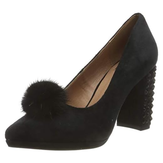 Eferri Rabbit, Zapato de tacón Mujer, Negro, 38 EU