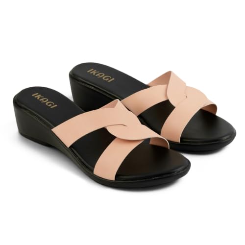 Image of IKAGI Sandal Fashion Wedding Casual Platform Wedges Slip-On Sandals For Womens & Girls