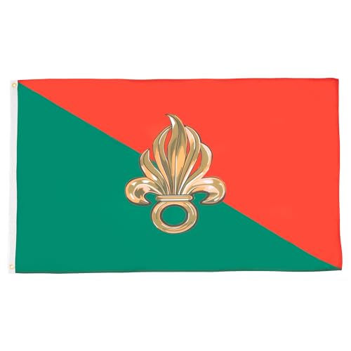 AZ FLAG - Drapeau France Légion étrangère - 150x90 cm - Drapeau Armée Française 100% Polyester Avec Oeillets Métalliques Intégrés - Pavillon 110 g