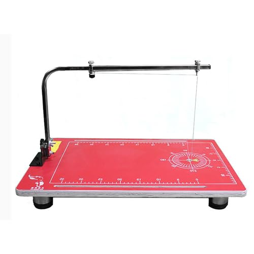 WYDDDARY Vertical Hot-wire Foam Cutting Machine Hot Wire Foam Cutter with 15x22.8inch/38 * 58cm Red Table for Foams Sponge Pearl Cotton KT Board 110V 36W