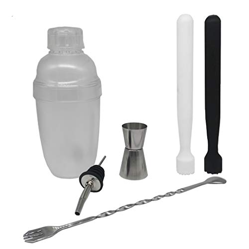 Set 6 piezas coctelera acero inoxidable 350 ml miniatura 1