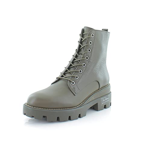 Sam Edelman Garret Alpine Green Lace Up Moto Platform Combat Leather Ankle Boots (Alpine Green, 7.5) #TOP11