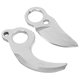 ifundom Elektrische Gartenscheren Ersatzklingen aus Carbonstahl 2 Stück Langlebig und Rostfrei Zubehör für Elektrische Rebschneider Kompatibel für Garten und Obstbaumschnitt