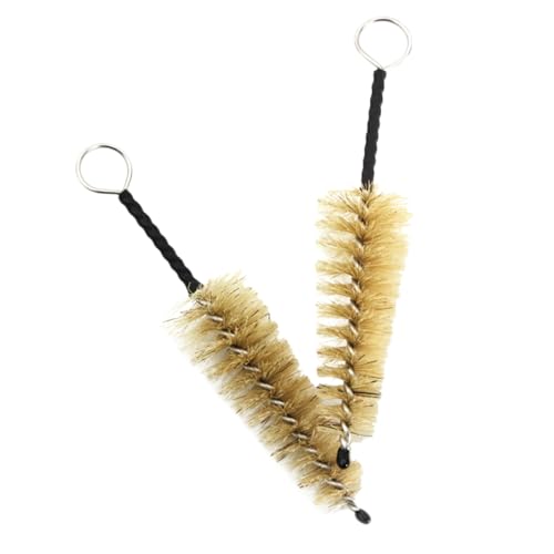 Toyvian Flute Cleaning Brush Set 2 Pack Saxophone and Clarinet Mouthpiece Brush for Flute Accessories Bristle Material Use