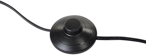 Premier Housewares E27 Edison Screw 40 W Chrome Spotlight Floor Lamp - Black
