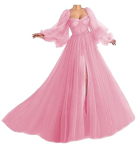 big poofy pink dress Off shoulder ball gown pink puffy prom dresses with lace  SheDress   Online Store Powered by Storenvy