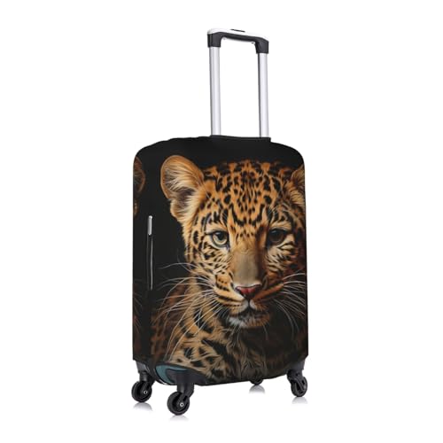 Leopard Print Print Personalized Travel Luggage Cover With Zipper, Elastic Luggage Cover,For Daily Use3