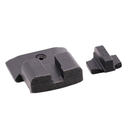 Image of TAG PRECISION Tactical Gun Sights Compatible with Smith & Wesson M&P & M2.0 - Full Size & Compact (9mm, 40 S&W, 45 ACP) | Steel Nitride Coated Front & Rear Handgun Sights