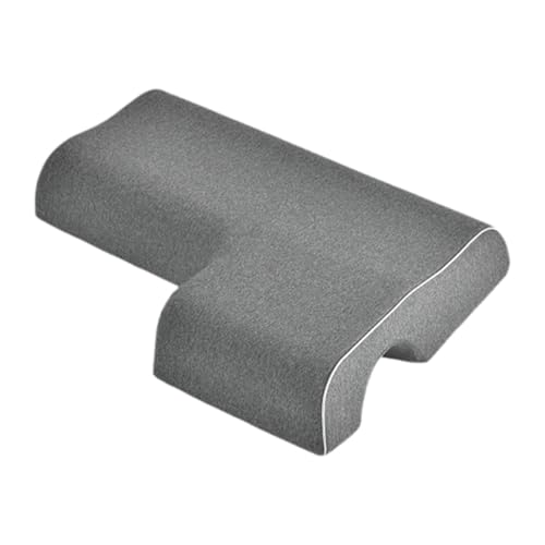 Baoblaze Memory Foam Cuddle Pillow Arm Tunnel Pillow Breathable with Arm Hole Couples Pillow Sleep Pillow for Cuddling Neck & Shoulder, Dark Gray for Left