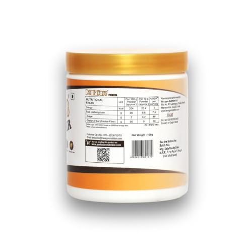 Image of PentaSure Fiber - Resistant Maltodextrin - 100g | Tasteless, Odourless, Clear | 100% Soluble | Prebiotic for Gut & Metabolic Health | 9g Fiber per 10g Powder