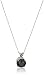 14k White Gold Black Diamond Solitaire Pendant Necklace (2 cttw), 18"