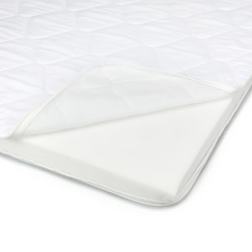 Surmatelas mousse contre le matelas trop dur Amazon Basics blanc - 7