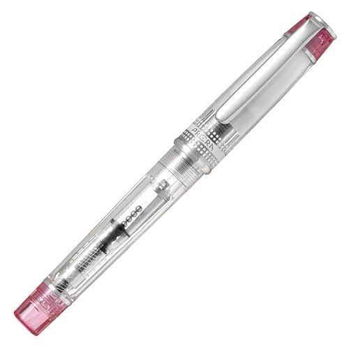 Image of Pilot Prera IRO-Ai Medium-Nib Fountain Pen, Transparent Pink Body (FPRN-350R-TPM)
