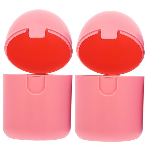 IWOWHERO 2pcs Box Suitcase Holder Personal Items Cleaner Cups Personal Items Holder Period Organizer Colored Case Instead Pp Pink
