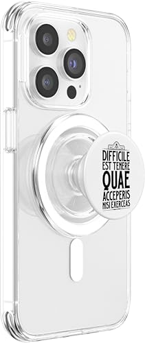 Latin - Difficile est tenere quae acceperis nisi exerceas PopSockets PopGrip pour MagSafe – vue 4