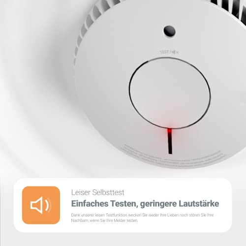 Foto von Fire Angel Optische Q-Label Rauchmelder mit 10-Jahres-Batterie, FA6120-INT-T2 (ST-622 / ST-620 Ersatz, Neue Generation), 2er Set