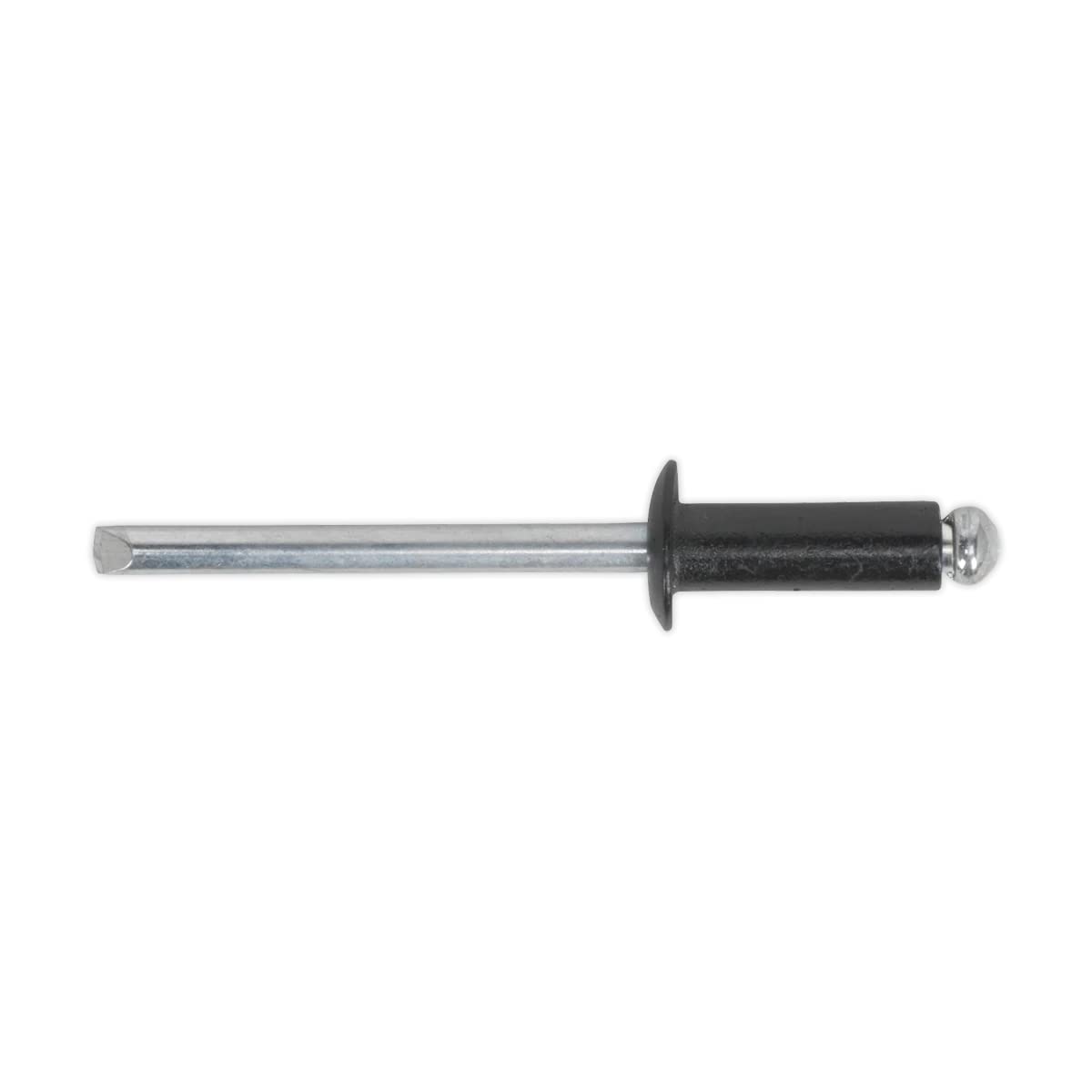 Sealey Aluminium Rivet 200 Pieces Black Standard Flange 3.2mm x 8mm RAB3280S