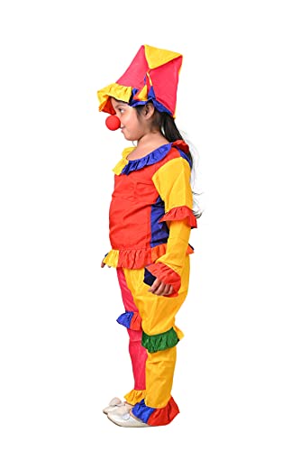 Image of BookMyCostume Clown Joker Fancy Dress Collection - Colorful Circus Performer & Funny Character Outfits for Boys and Girls - Ideal for School Annual Day, Role-Play, Birthday Events & Halloween Costume