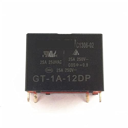 Relé GT-1A-12DP 12V 25A de 4 pines para repuesto de calentador de agua eléctrico