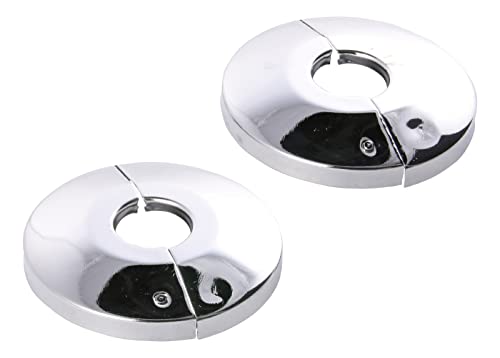 Sanitop-Wingenroth Charnière Rosace, 28 mm ou 3/4 ', diamètre extérieur 66 mm, lot de 2, métal chromé, lot de 2, 19278 1