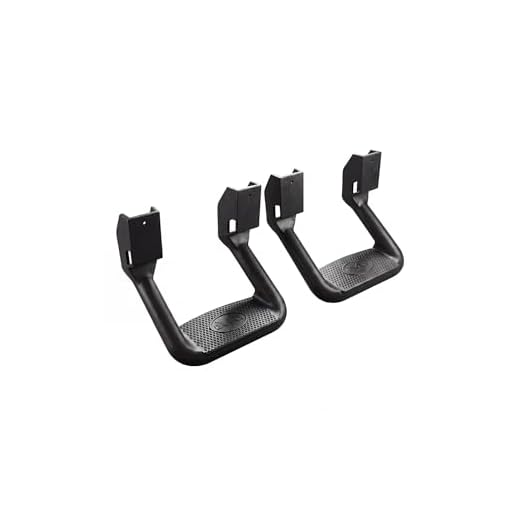 Bully BBS-1103 Truck Black Powder Coated Side Step Set, 2 Pieces (1 Pair), Includes Mounting Brackets - Fits Various Trucks from Chevy (Chevrolet), Ford, Toyota, GMC, Dodge RAM and Jeep