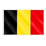 Belgische Nationalflagge, 152 x 91 cm, für Sportveranstaltungen, Kneipen, Grillen, Dekorationen für Rugby, Fußball, Sport, Weltmeisterschaft 2023, Fan-Unterstützung, Tischabdeckung
