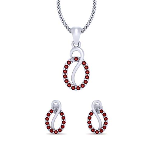 Pendientes de boda con circonita roja para deslumbrar en el altar