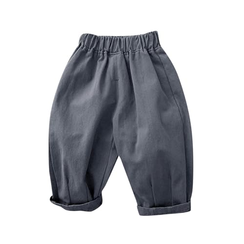 Image of Toddler Baggy Cargo Pants Stretchy Solid Baby Boys Girls Elastic Pants Summer Casual Soft Leggings Trousers Jogger Pants
