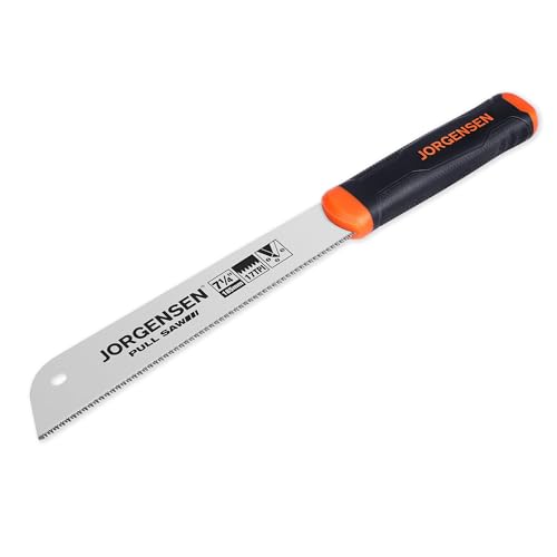 JORGENSEN Japanese Pull Saw, 7.25" Hand Saw Single Edge, 17-TPI